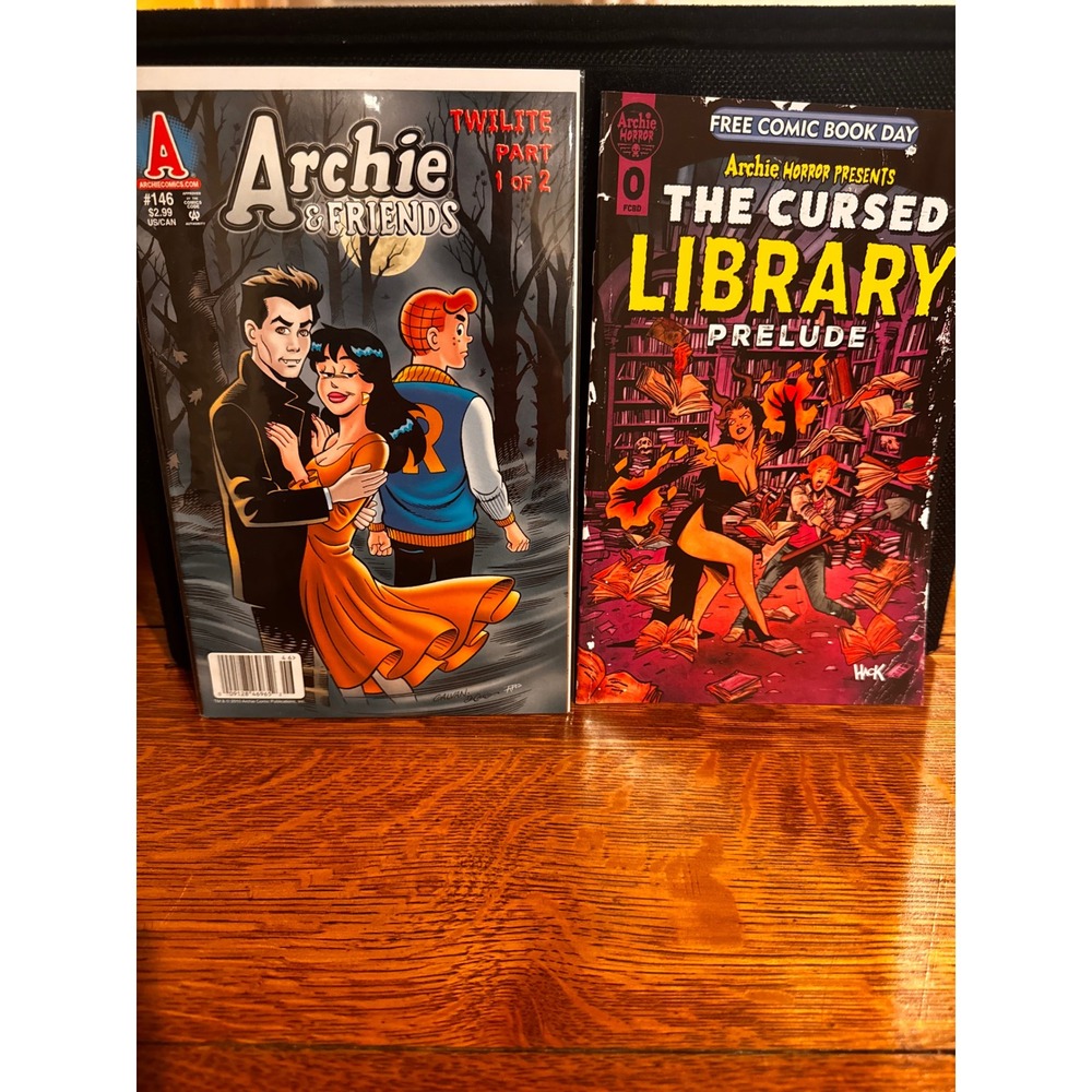 Archie Comics Lot 2 Archie & Friends 146 Twilight Parody Cursed Library 0 FCBD